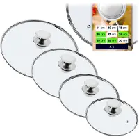 Kadax Glasdeckel für Topfset 20/24/26/28 cm