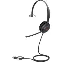 Yealink UH37 Mono Teams USB-C/A Headset, Kabelgebunden, 20 - 20000 Hz, Büro/Callcenter, 96,5 g, Kopfhörer, Schwarz