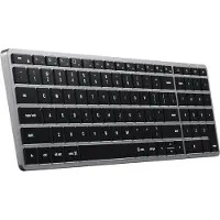 Satechi ST-BTSX2M, Volle Größe (100%), Kabellos, Bluetooth, QWERTY, Grau
