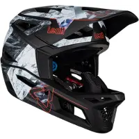 Leatt Fullface Helm Gravity 4.0 , Alpine - Schwarz Grau, XL