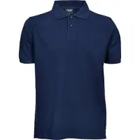 Tee Jays Herren Pique Polo-Shirt, Kurzarm BC3301 (2XL) (Marineblau)