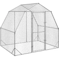 vidaXL Hühnerstall 2,5x2x2,25 m Verzinkter Stahl