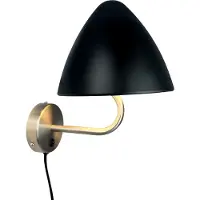 Dyberg Larsen Wandleuchten Wandlampe LED Wandbeleuchtung Leselampe Wohnzimmer Metall Schlafzimmer OULU Stahl schwarz