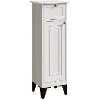 Vicco Badschrank Vanity Weiß 32 x 92 cm mit Schublade, Model 54327