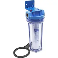 Naturewater NW-BR10F 1 Stufen Wasserfilter, 5 µ, 26,16 mm (3/4") Filtereinsatz, PP Kartusche Filter, Filterschlüssel, Sedimentfilter
