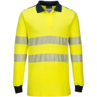 Portwest FR702 WX3 Flammhemmendes Warnschutz Poloshirt Yellow/Navy Gr. XXXL