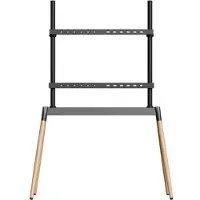 Gembird TV-Ständer 55-86 Zoll, schwarz/Holz, bodenstehend