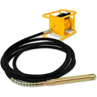 Eberth Betonrüttler Flaschenrüttler Betonverdichter Elektrisch 3000W, Schlauchlänge 10m, Stahlverstärkte Rüttelflasche mit 60mm Durchmesser