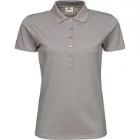 Tee Jays Damen Luxury Stretch Polo-Shirt, Kurzarm BC3307 (M) (Stein)