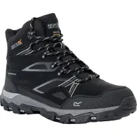 Regatta - Herren Wanderstiefel "Holcombe III" RG11300 (44 EU) (Schwarz/Granitgrau)