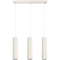 Sollux Pendelleuchte KARBON 3L beige 3xGU10 10W Aluminium 98x6.5x45cm