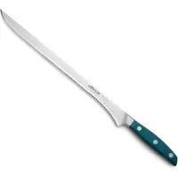 Arcos BROOKLYN HAM KNIFE - Langes, dünnes Messer mit flexibler Klinge und glatter Schneide. Speziell zum Schneiden von Schinken und anderen großen Fleischstücken.