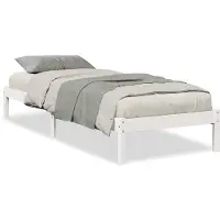Syfax Massivholzbett Extra Lang ohne Matratze Weiß 90x220 Kiefernholz