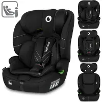 Lionelo Autositz Levi One i-Size , neueste Sicherheitsnorm R129 i-Size, universelle Passform, passt in alle Autos - Schwarz