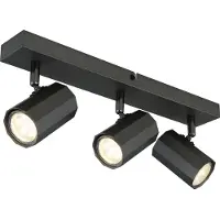 Globo Lighting Graue Deckenleuchte James 3-flammig