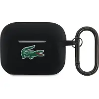 Lacoste , Silikonhülle mit Karabiner für AirPods Pro 2, Schwarz