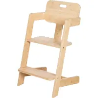 Roba 7541BBFS, Traditioneller Hochstuhl, Harter Sitz, Bambus, Einfarbig, 3-Punkt, 70 kg