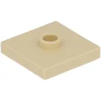 LEGO 500x beigefarbene Fliesen 1x2 mit 1 Noppe in der Mitte