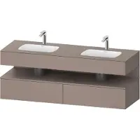 Duravit Einbauwaschtisch-Möbel-Set Qatego 160x55x60cm, Kon-WTU, Nischenb, bas. ma