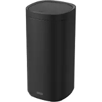 Desq 6130.09 Touch-Abfalleimer - 30L - mit Inneneimer - Edelstahl - Silent Close - Schwarz