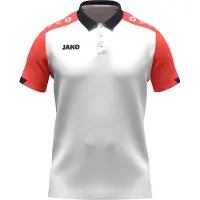 Jako Herren Polo Dynamic 6370-026 3XL - Weiß/Coral/Marine - 3XL