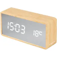 Karlsson - Wecker Mirror - Braun - 16x15x7cm