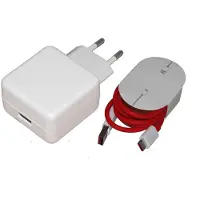Emiro Ladegerät für Original OnePlus 7 DC0504A3JH + 150cm Ladekabel 4A 4000mah 20W DashCharge Netzteil Typ-C Aufladekabel +Pad