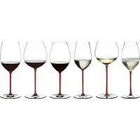 Riedel 4900/97R FATTO A MANO Oaked Chardonnay Weinglas - Stiel ROT