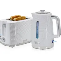 Briebe SKT1170WHT, 2 Scheibe(n), Weiß, Tasten, Drehregler, 1,7 l, Elegant Design, 870 W