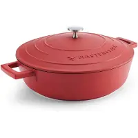 Masterclass Gussaluminium-Auflaufform, rot, flach, 28 cm, 4 Liter, Geschenkverpa