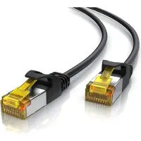 Primewire Ultra Slim Patchkabel Cat 7 - LAN Ethernet Gigabit Kabel - 10000 Mbit - U/FTP PIMF Schirmung - Netzwerkkabel - 20m