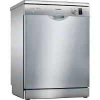 Bosch SMS25AI05E, Freistehend, Standardgröße (60 cm), Edelstahl, Edelstahl, Tasten, Drehregler, 1,75 m