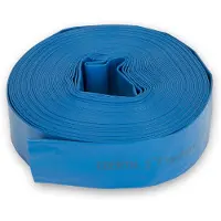 Eberth 2" Flachschlauch Gartenschlauch für Pumpen in 30m Länge, 2 Zoll, 52mm Durchmesser, flexibel, widerstandsfähiges PVC, Industrieschlauch