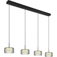 Globo Lighting Hängeleuchte Metall schwarz matt, LED