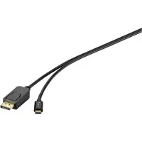Renkforce USB-C / DisplayPort Adapterkabel USB-C Stecker, DisplayPort Stecker 1.80 m Schwarz RF-4538166 USB-C-Displa
