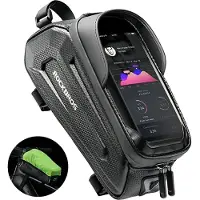 RockBros B68 Fahrradtasche Für Rahmen Panzerkoffer Mit Handyhülle 1,5L - Schwarz