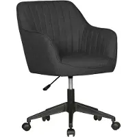 Amstyle Schreibtischstuhl MIAMI Anthrazit Stoff Drehstuhl mit Lehne 120 kg Bürostuhl Drehsessel mit Rollen Designer Schalenstuhl bequem