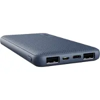 Trust Mobile Primo Dünne Powerbank Schnellladefunktion 10000 mAh, Nachhaltig, USB C Externer Akku, Tragbares Ladegerät 3A, Power Bank Handy, Smartphone, iPhone, iPad, Samsung, Xiaomi - Blau