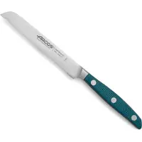 Arcos BROOKLYN TOMATO KNIFE - Kleines Messer mit Wellenschliff zum Schneiden und Würfeln von Tomaten. Der Wellenschliff ermöglicht es dem Messer, die Haut der Tomaten schnell zu durchdringen.