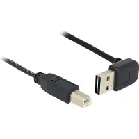 DeLOCK 83542, 5 m, USB A, USB B, USB 2.0, Männlich/Männlich, Schwarz