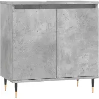 vidaXL Badschrank Betongrau 58 x 33 x 60 cm Holzwerkstoff