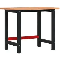 Syfax Werkbank 100x60x81,5 cm Massivholz Buche Rechteckig