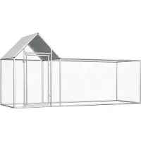 Syfax Hühnerstall 3x1x1,5 m Verzinkter Stahl