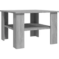vidaXL Couchtisch Grau Sonoma 60x60x42 cm Holzwerkstoff