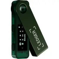 Ledger Nano S Plus, Bitcoin, Dash, Dogecoin, Ethereum, Litecoin, NFT, EAL5+, USB-Stick Hardware-Geldbörse, Grün, Kunststoff, Edelstahl, USB
