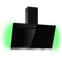 Klarstein Dunstabzugshaube 90cm, Abluft-Dunstabzugshaube, Abzugshaube mit Aktivkohl-Filter, Dunstabzug mit 563m³/h Luftstrom, Wandhauben mit RGB-LEDs & IoT/Wifi, Leise Dunstabzugshauben 90 cm