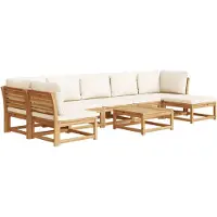 vidaXL 8-tlg. Garten-Lounge-Set mit Kissen Massivholz Akazie