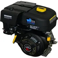 Wiltec LIFAN 177 Handstart Benzinmotor mit 9 PS Einzylinder für Kleinmaschinen & Karts, luftgekühlter 4-Takt Motor mit 25 mm Kurbelwelle, OHV-Ventilsteuerung & 270 cc Hubraum