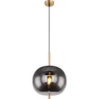 Globo Goldene Pendelleuchte Blacky I nur Ø 30cm
