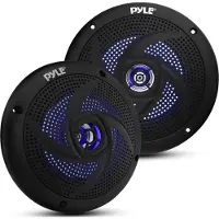 Pyle Outdoor Lautsprecher Box–wasserdichte Box Outdoor Speaker–Musikanlage mit LED-Lichtern als Boot, Auto & Pool Lautsprecher,Aufbaulautsprecher 180W